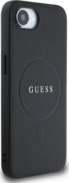 Панель Guess Grained Gold Ring with MagSafe для Apple iPhone 16e Black (GUHMPSE4PGHSMMK) - зображення 3
