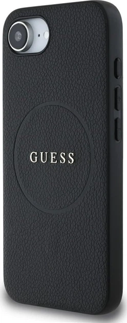 Панель Guess Grained Gold Ring with MagSafe для Apple iPhone 16e Black (GUHMPSE4PGHSMMK) - зображення 4
