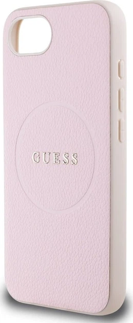 Панель Guess Grained Gold Ring with MagSafe для Apple iPhone 16e Pink (GUHMPSE4PGHSMMP) - зображення 6