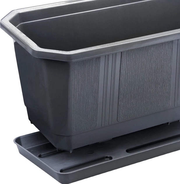 Doniczka balkonowa z uchwytami Kadax Oste K8229 3 szt - obraz 3