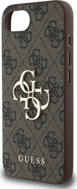 Панель Guess 4G Big Metal Logo для Apple iPhone 16e Brown (GUHCPSE44GMGBR) - зображення 6