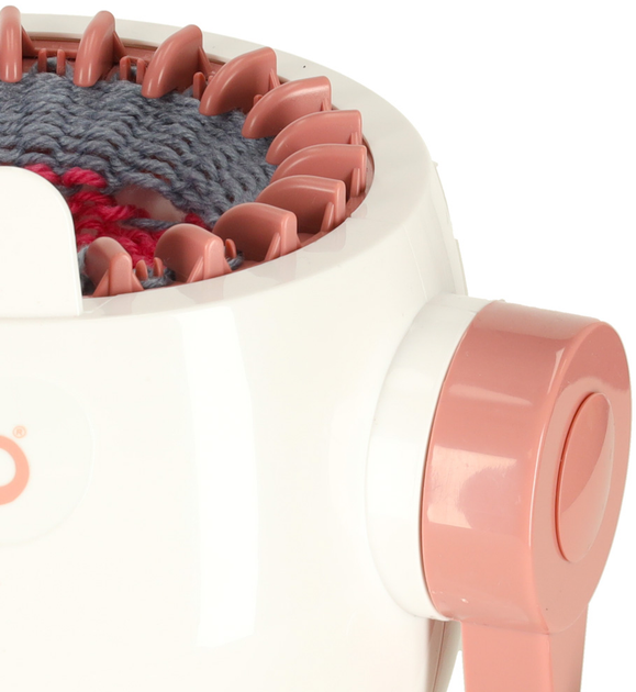 Zestaw kreatywny KIK Maszyna do szycia krosno dziewiarska 22-igłowa + 2 kłębki włóczki (5903039753808) - obraz 8