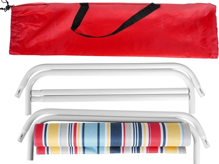 Leżak plażowy składany Vilde (489274) - obraz 5