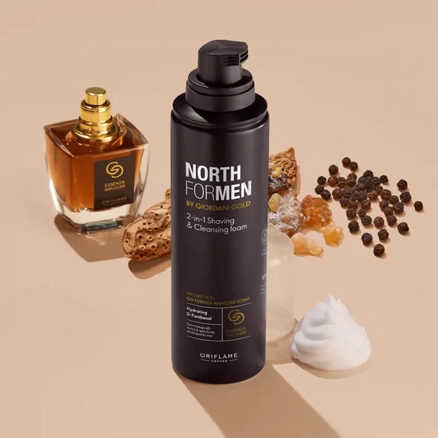 Набор North for Men by Giordani Gold (Пена для бритья и умывания (2-в-1)+Гель после бритья ) - изображение 8