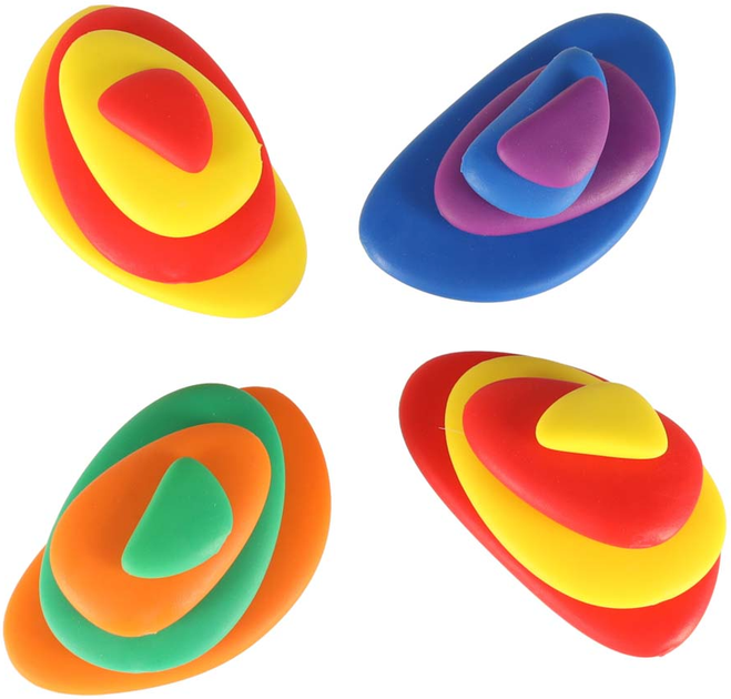 Набір для навчання лічбі Ikonka Rainbow Stones Креативні розвиваючі камінці Монтессорі 65 елементів (5903039717985) - зображення 11