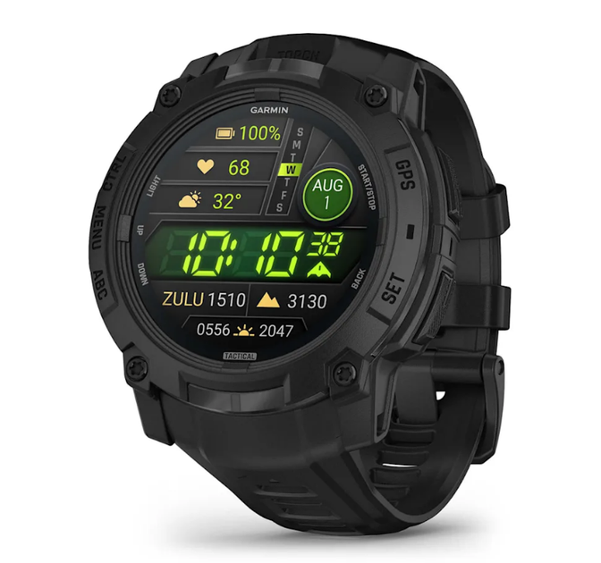 Смарт-годинник Garmin Instinct 3 (50 мм) AMOLED Tactical Edition чорний - Фото 1 Смарт-годинник Garmin Instinct 3 (50 мм) AMOLED Tactical Edition чорний - изображение 1