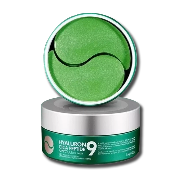 Розгладжуючі патчі для повік з центеллой і пептидами Medipeel Peptide 9 Hyaluron CICA Ampoule Eye Patch, 60шт - Фото 1 Розгладжуючі патчі для повік з центеллой і пептидами Medipeel Peptide 9 Hyaluron CICA Ampoule Eye Patch, 60шт - изображение 1