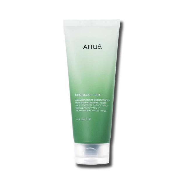 Очищуюча пінка з хауттюйнією та кверцетинолом ANUA Heartleaf Quercetinol Pore Deep Cleansing Foam 150ml (оновлений дизайн) - Фото 1 Очищуюча пінка з хауттюйнією та кверцетинолом ANUA Heartleaf Quercetinol Pore Deep Cleansing Foam 150ml (оновлений дизайн) - изображение 1
