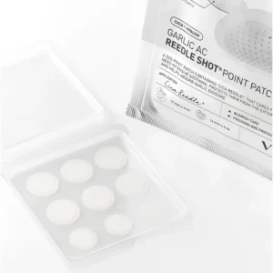 Точкові патчі від акне з часником VT GARLIC AC REEDLE SHOT SPOT PATCH [48EA(12mm*15EA*2ea + 10mm*18EA*1ea)] - изображение 2