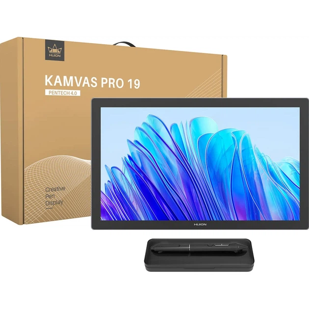 Графічний монітор Huion GT1902 19" Kamvas Pro 19,4K USB-Cх2, 3.5 mini-jack, сірий темний - зображення 15