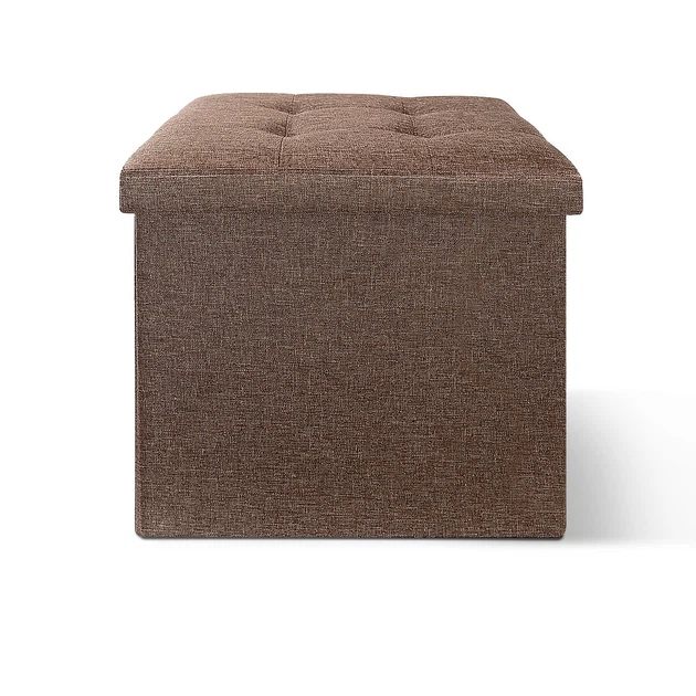 Пуф для хранения текстильный складной MBM HOME TH-03 BROWN коричневый - изображение 10