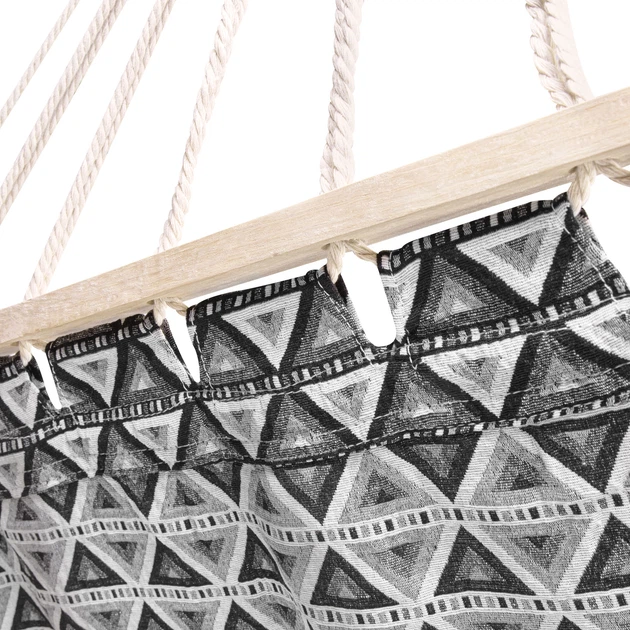 Гамак Spokey ZUNI 921919 200 x 100 см Чорно-сірий (5902693219194) - зображення 3