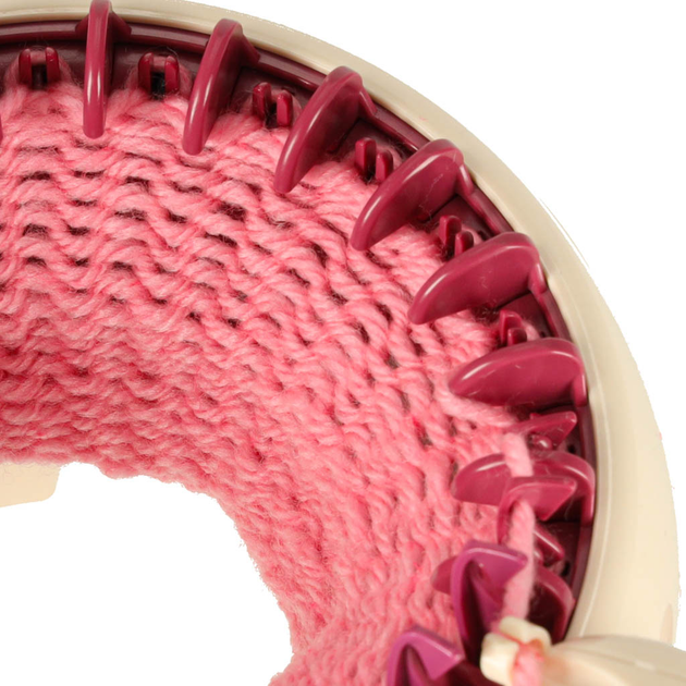 Zestaw kreatywny KIK Maszyna do dziergania z akcesoriami i 5 kolorami włóczki (5903039766006) - obraz 10