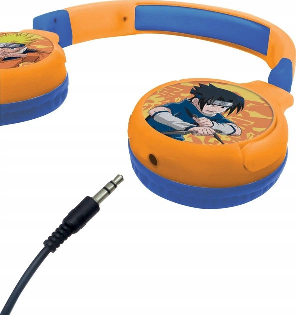 Słuchawki Lexibook 2 in 1 Foldable Headphones Naruto Design Orange (3380743090887) - obraz 2