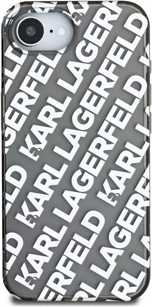 Панель Karl Lagerfeld IML Repeat Logo для Apple iPhone 16e Silver (KLHCPSE4HKFOEMS) - зображення 2