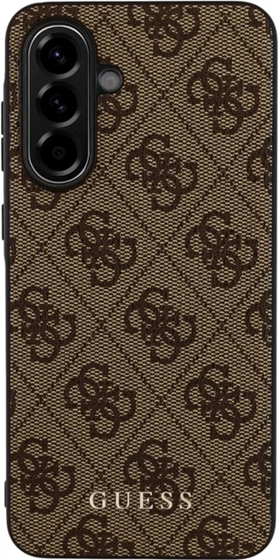 Панель Guess 4G Metal Gold Logo для Samsung Galaxy A36 Brown (GUHCSA36G4GFBR) - зображення 1