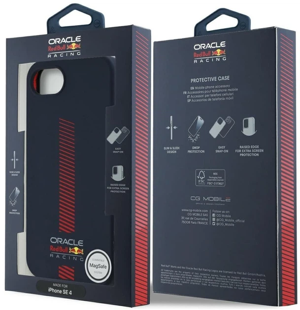 Панель Red Bull Silicone Powerbar with MagSafe для Apple iPhone 16e Navy (RBHMPSE424SIVGSV) - зображення 8