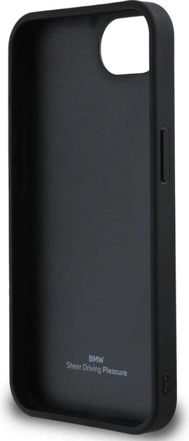 Etui plecki BMW Leather Hot Stamp do Apple iPhone 16e Black (BMHCPSE4SLLBK) - obraz 7