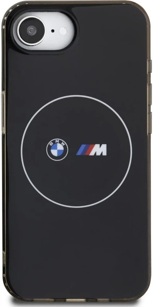 Etui plecki BMW IML Metal White Circle with MagSafe do Apple iPhone 16e Black (BMHMPSE424HBMKH) - obraz 2