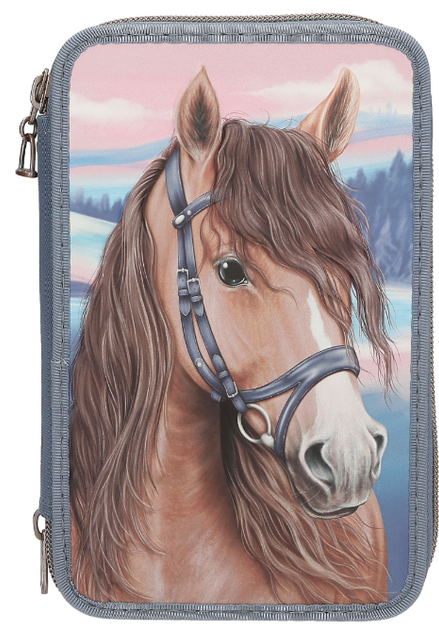 Potrójny piórnik Depesche Miss Melody 3D Konie (4010070697990) - obraz 1