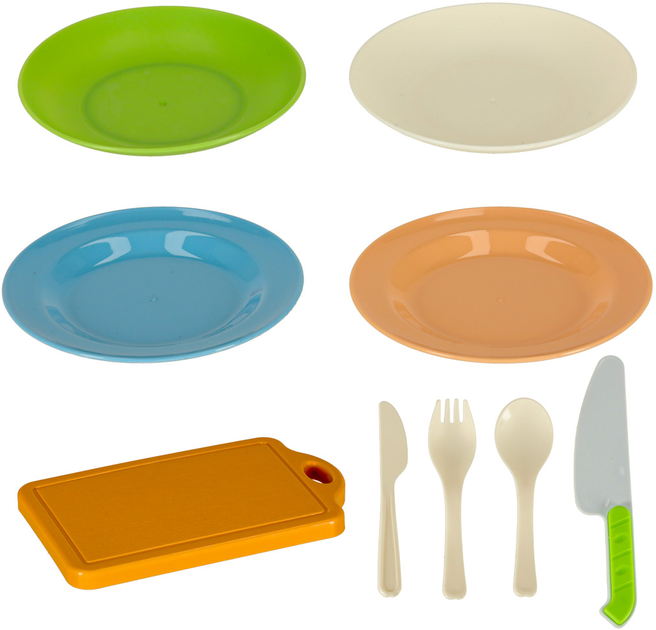 Ігровий набір KIK Кухонна мийка, овочі, фрукти для нарізання 54 елементи (5903039759008) - зображення 6