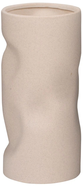 Wazon myHome Twist Beżowy 11.5 x 11.5 x 25 cm (5907078435831) - obraz 1