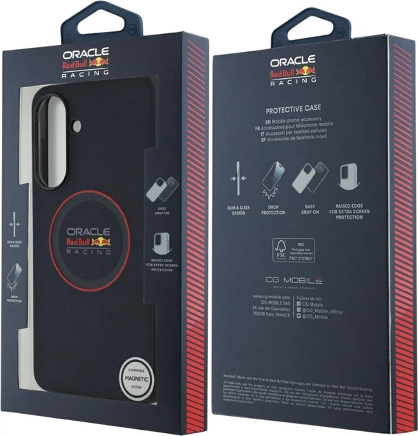 Панель Red Bull Meshed Red Ring для Samsung Galaxy A56 Pro Navy Blue (RBHCSA5624PUILVR) - зображення 7