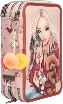 Potrójny piórnik Depesche TopModel Fur Ever Friends (4010070708368) - obraz 2