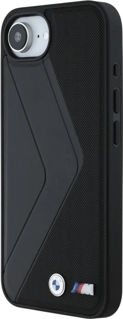 Etui plecki BMW Oversized Stripes MagSafe do Apple iPhone 16e Black (BMHMPSE424PUOCSK) - obraz 2