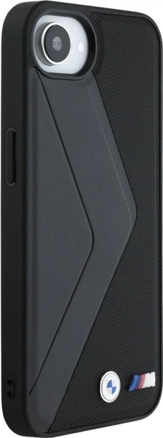 Etui plecki BMW Oversized Stripes MagSafe do Apple iPhone 16e Black (BMHMPSE424PUOCSK) - obraz 3