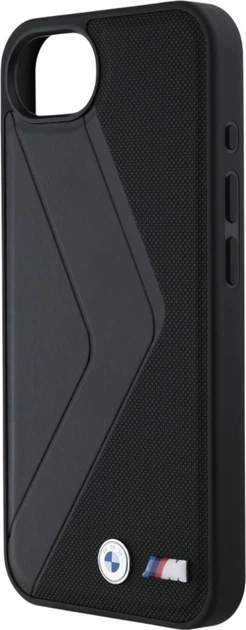 Etui plecki BMW Oversized Stripes MagSafe do Apple iPhone 16e Black (BMHMPSE424PUOCSK) - obraz 5