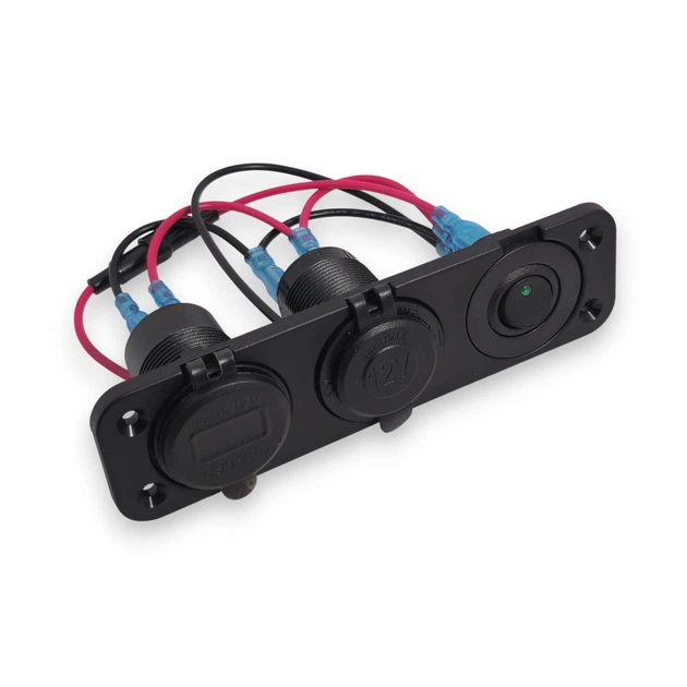 Панель розеток двойная USB + PD Type-C розъем QC 3.0 (00076) - Фото 2 Панель розеток двойная USB + PD Type-C розъем QC 3.0 (00076) - изображение 2