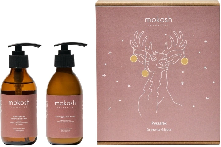 Набір для догляду за тілом Mokosh Pyszałek Drzewna Głębia Гель для миття тіла та рук зволожувальний 200 мл + Лосьйон зволожувальний 200 мл (5902729030045) - зображення 1