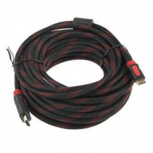 Кабель HDMI HDMI 10m усиленный в обмотке 10м шнур (9128) - Фото 1 Кабель HDMI HDMI 10m усиленный в обмотке 10м шнур (9128) - изображение 1