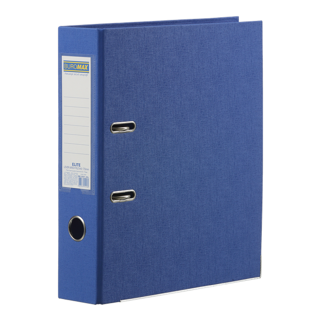 Папка-реєстратор Buromax А4 70 мм PP Синя (BM.3001-02c) - Фото 1 Папка-реєстратор Buromax А4 70 мм PP Синя (BM.3001-02c) - зображення 1