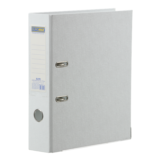 Регистратор двухсторонний Buromax Elite А4 70мм рычажный механизм белый (BM.3001-12c) - Фото 1 Регистратор двухсторонний Buromax Elite А4 70мм рычажный механизм белый (BM.3001-12c) - изображение 1