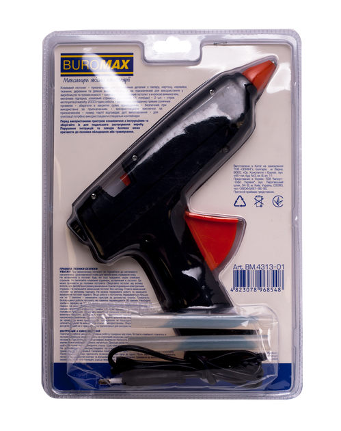 Клеевой пистолет Buromax 11мм 60Вт (BM.4313-01) - изображение 2
