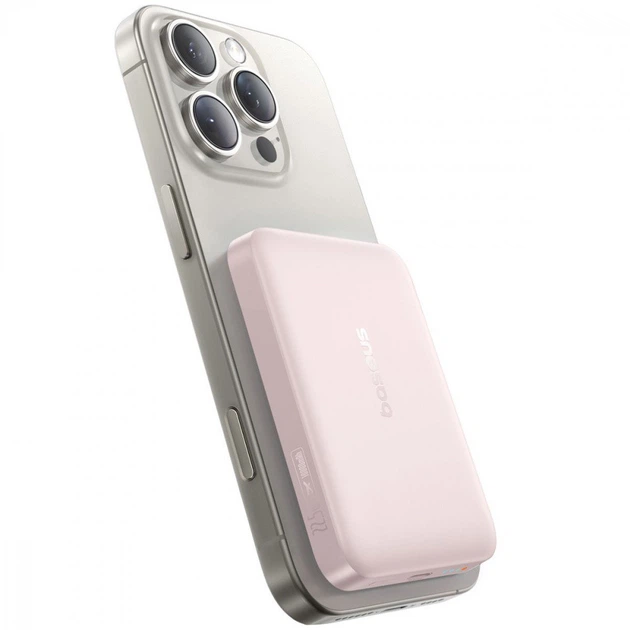 Портативная Батарея Baseus EnerFill Ultra-Mini 22.5W 10000mAh pink (E0026601) - изображение 2
