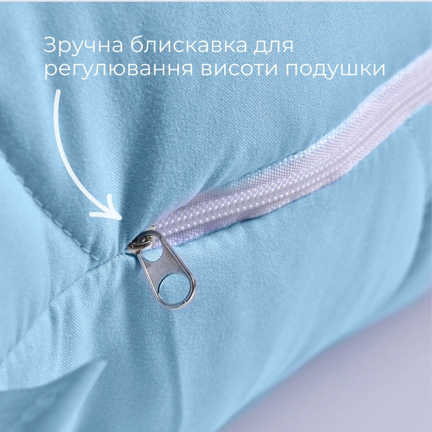 Набор спальный комплект NordicBlue IDEIA Подушка 2 шт 50х70 см и одеяло 200х220 см Антиаллергенный Искусственный пух Всесезонный (4823133300252) - изображение 7