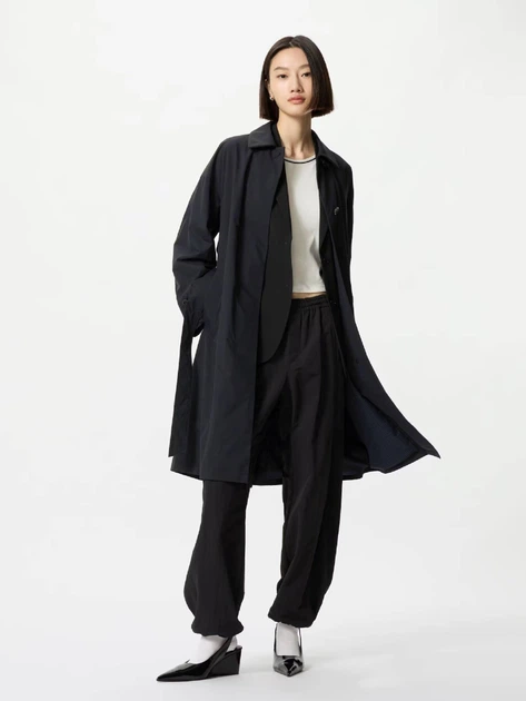 Плащ женский Uniqlo 812153787 S Черный ( 1159839969) - Фото 1 Плащ женский Uniqlo 812153787 S Черный ( 1159839969) - изображение 1