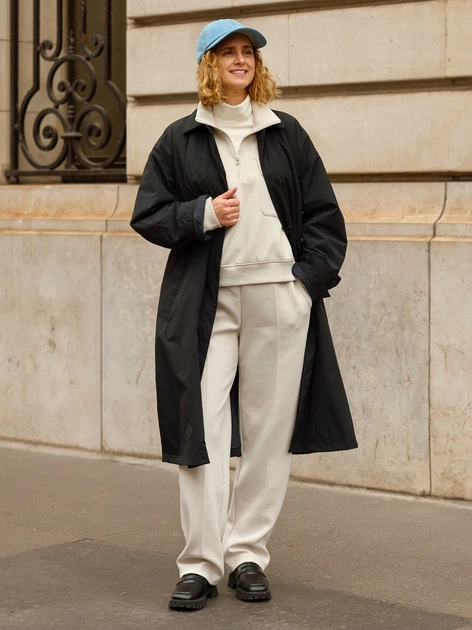 Плащ женский Uniqlo 812153787 S Черный ( 1159839969) - Фото 3 Плащ женский Uniqlo 812153787 S Черный ( 1159839969) - изображение 3