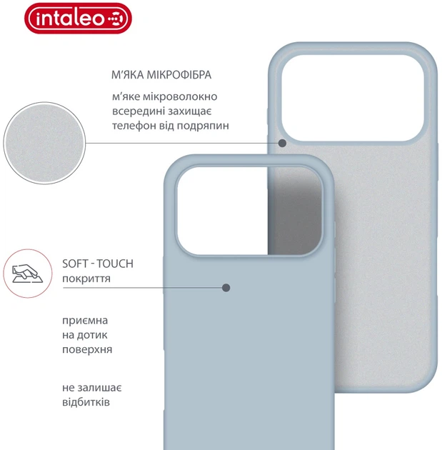 Чехол для смартфона Intaleo Silicone Case для Apple iPhone 17 Pro Blue (1283126630491) - Фото 5 Чехол для смартфона Intaleo Silicone Case для Apple iPhone 17 Pro Blue (1283126630491) - изображение 5