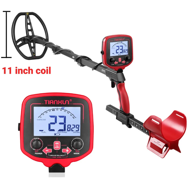 Металлоискатель, металлодетектор Tianxun TX-850L TX850L + ,батарейки - изображение 5