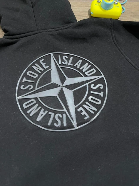 Дитячий костюм STONE ISLAND флісовий (худі+джогери) 158-164 см чорний - зображення 5