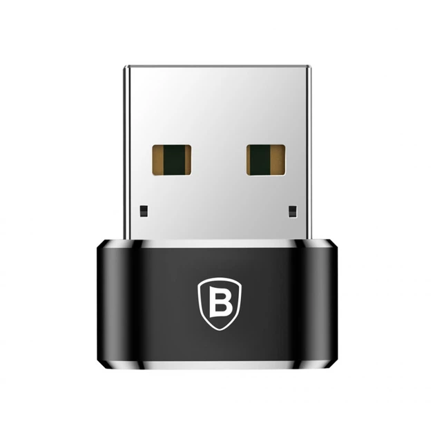 Перехідник USB 2.0 AF to USB-C black Baseus (CAAOTG-01) (341504) - зображення 3