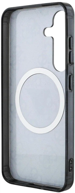 Панель Guess 4G Glitter Triangle Buttons MagSafe для Samsung Galaxy S25 Plus Black (3666339449575) - зображення 6