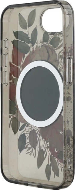 Панель Guess IML Flowers MagSafe для Apple iPhone 16e Black (GUHMPSE4HFWBRCEK) - зображення 6