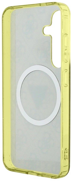 Панель Guess 4G Glitter Triangle Buttons MagSafe для Samsung Galaxy S25 Brown (3666339449599) - зображення 6