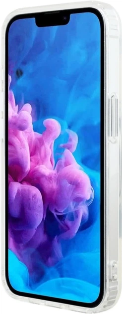 Etui plecki Guess IML Glitter Circle MagSafe do Apple iPhone 16e Transparent (GUHMPSE4HFGERET) - obraz 4