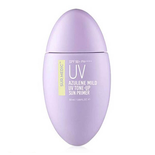 Солнцезащитный праймер SUR.MEDIC Azulene Mild UV Tone-Up Sun Primer SPF50+ PA++++ 50 мл срок годности до 01.01.2026 - Фото 3 Солнцезащитный праймер SUR.MEDIC Azulene Mild UV Tone-Up Sun Primer SPF50+ PA++++ 50 мл срок годности до 01.01.2026 - изображение 3